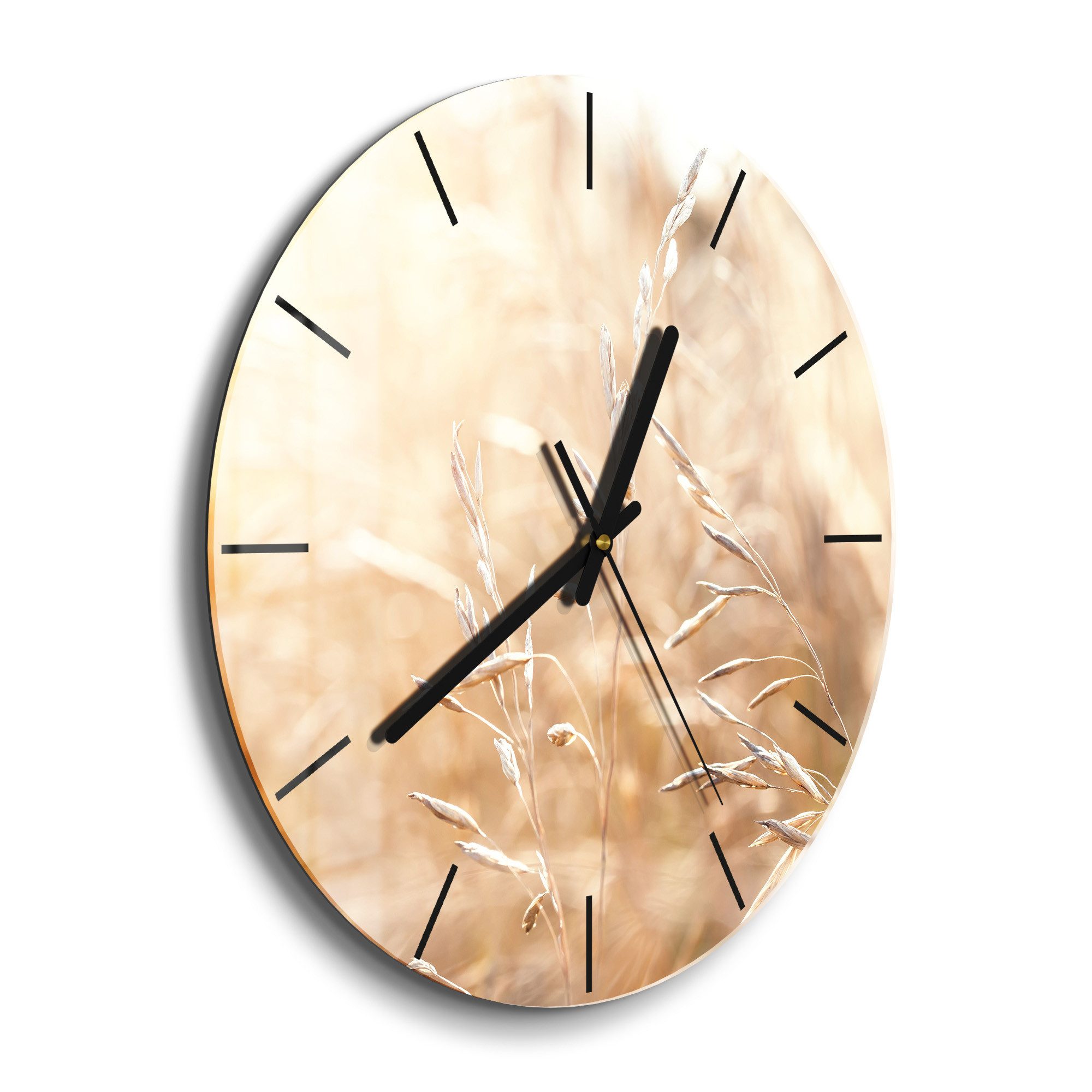DEQORI Wanduhr 'Felder im Sonnenglanz' (Glas günstig online kaufen
