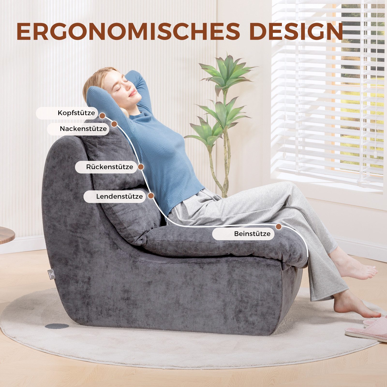 COMHOMA Sofa Relaxsessel TV-Sessel Fernsehsessel Ruhesessel günstig online kaufen