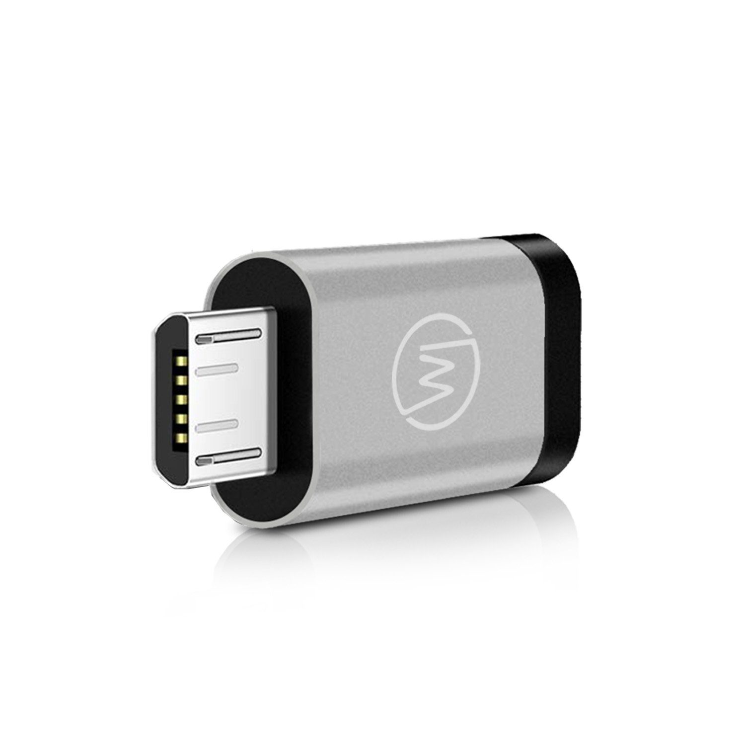 Wicked Chili MicroUSB auf USB C Adapter für Huawei EnVizion 360 USB-Adapter MicroUSB zu USB-C, Für OTG-fähige Smartphones / Tablets mit microUSB Anschluss