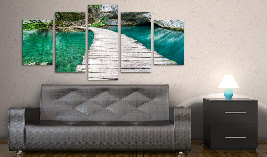 Artgeist Wandbild Türkise See