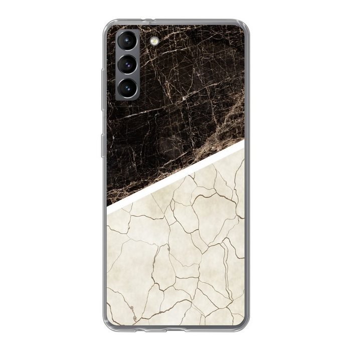 MuchoWow Handyhülle Marmor - Struktur - Abstrakt Phone Case Handyhülle Samsung Galaxy S21 Plus Silikon Schutzhülle