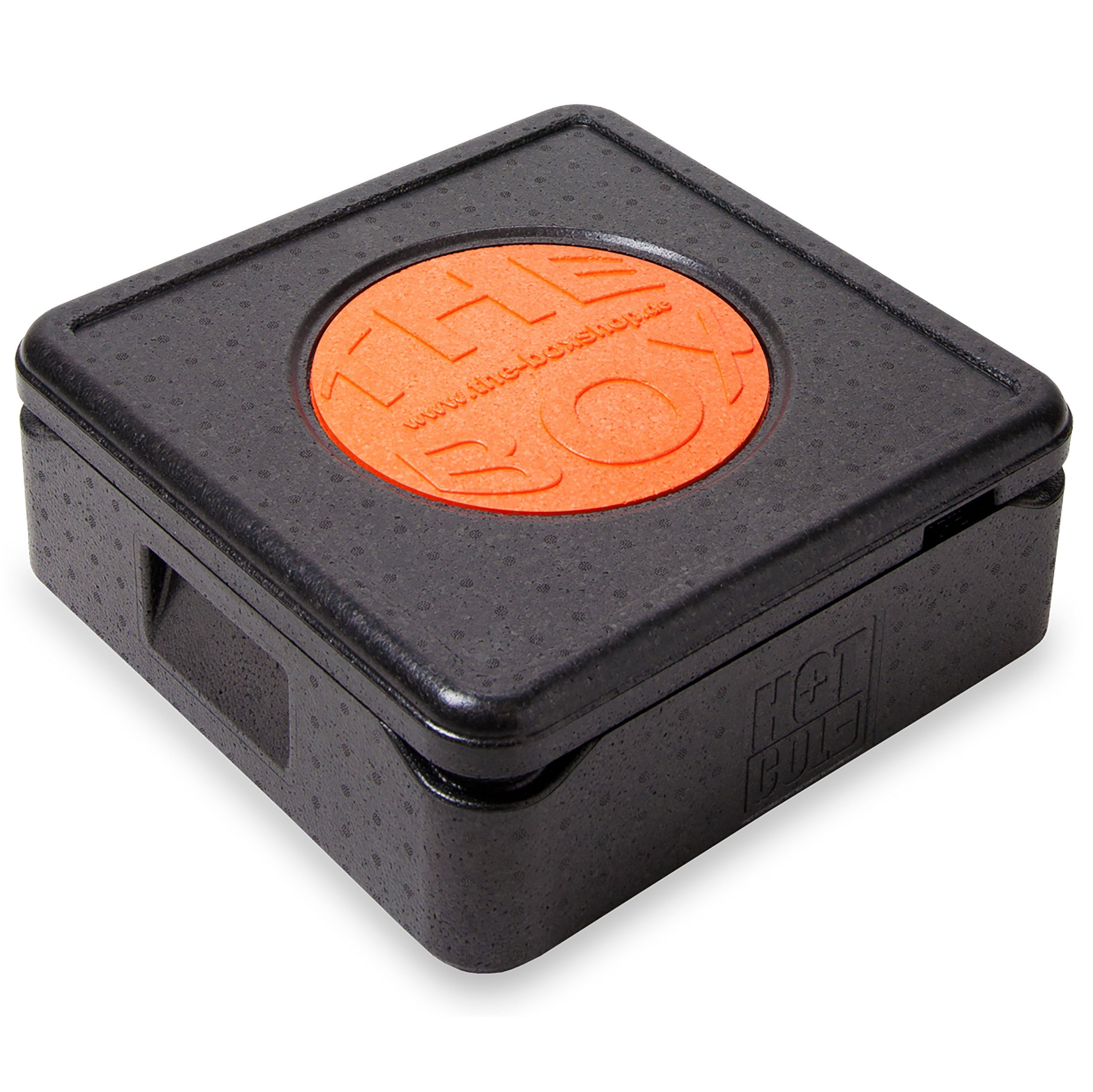 THE BOX Kühlbox Thermobox Pizza klein EPP mit Deckel schwarz 12 l - 1 Stück, 12 l