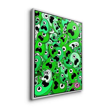 DOTCOMCANVAS® Leinwandbild Sordins Green, Leinwandbild Sordins Green comic Figur grün hochkant