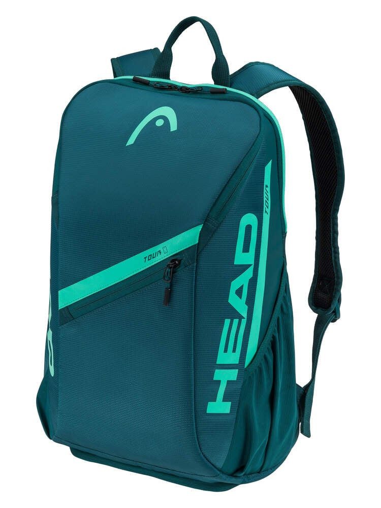 Head Tennisrucksack Tour (Schlägerfach, mit Schuhfach, 25 Liter) 2026 grün