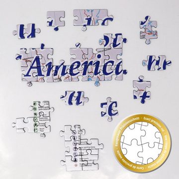 Close Up Spiel, USA Karte Puzzle 2000 Teile MAPS IN MINUTES