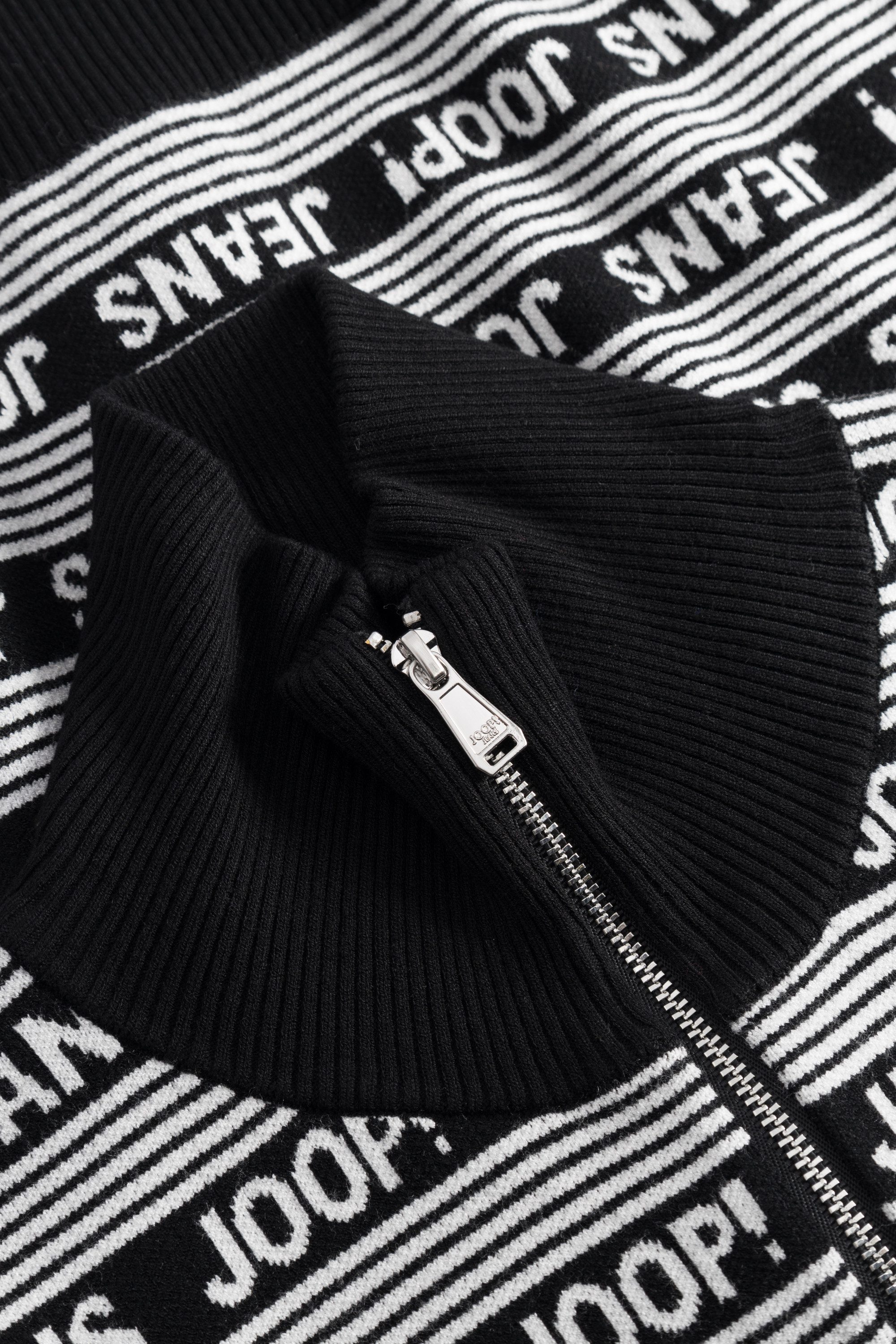 Joop Jeans Strickjacke Kadri mit Logoprint