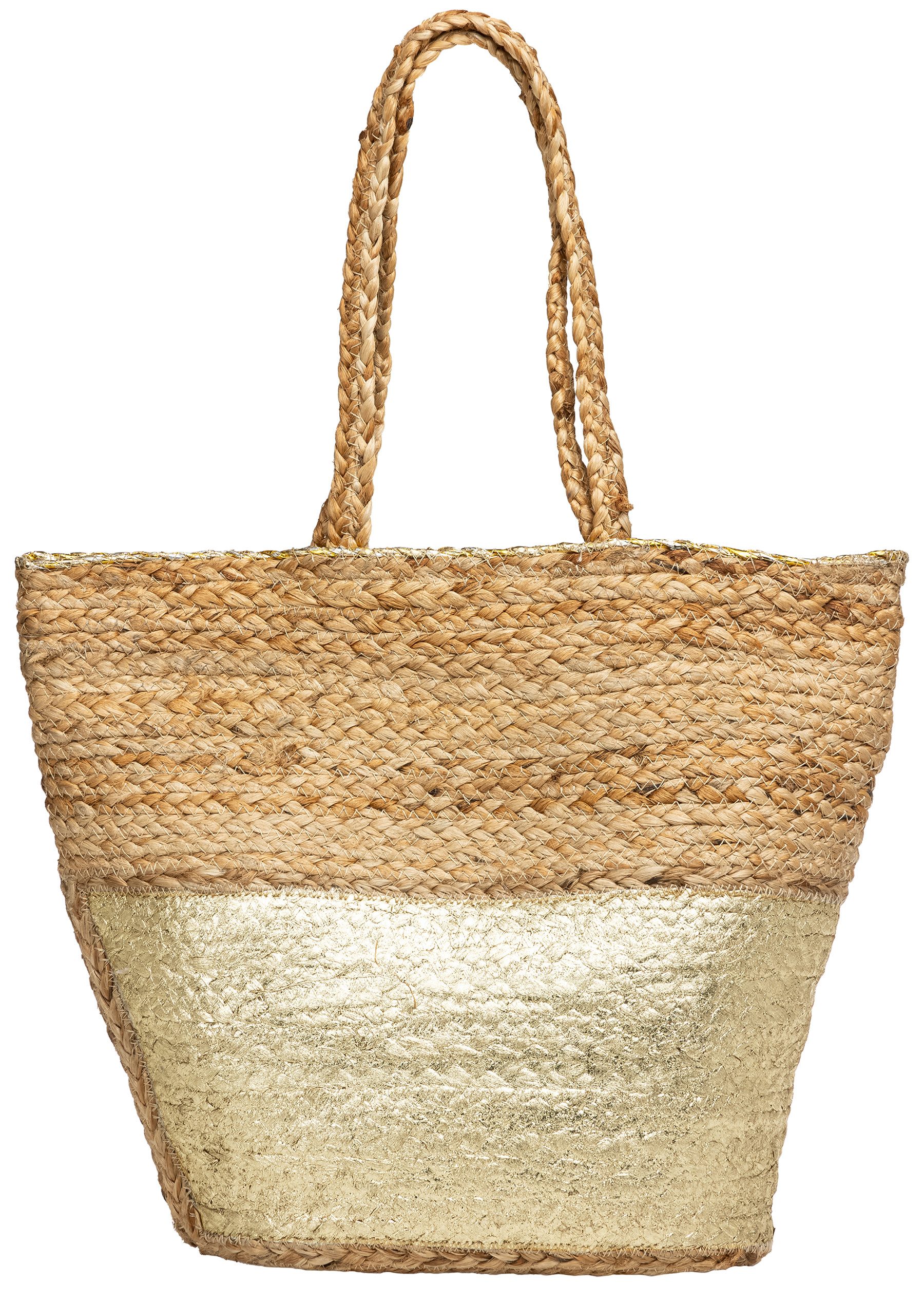 Caspar Strandtasche große Damen Schultertasche aus günstig online kaufen