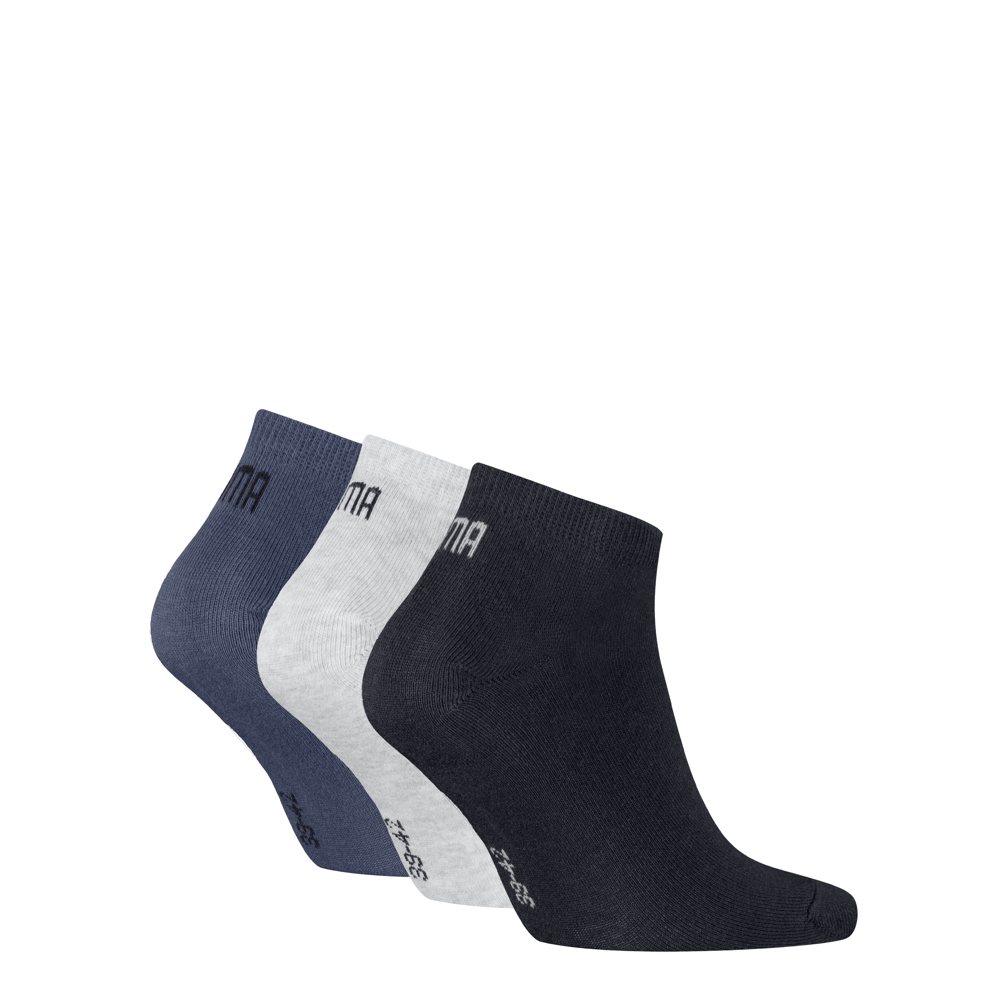 PUMA Sneakersocken PUMA UNISEX SNEAKER PLAIN 3P (3 Paar) mit kleinem Logo – Bild 2 von 3