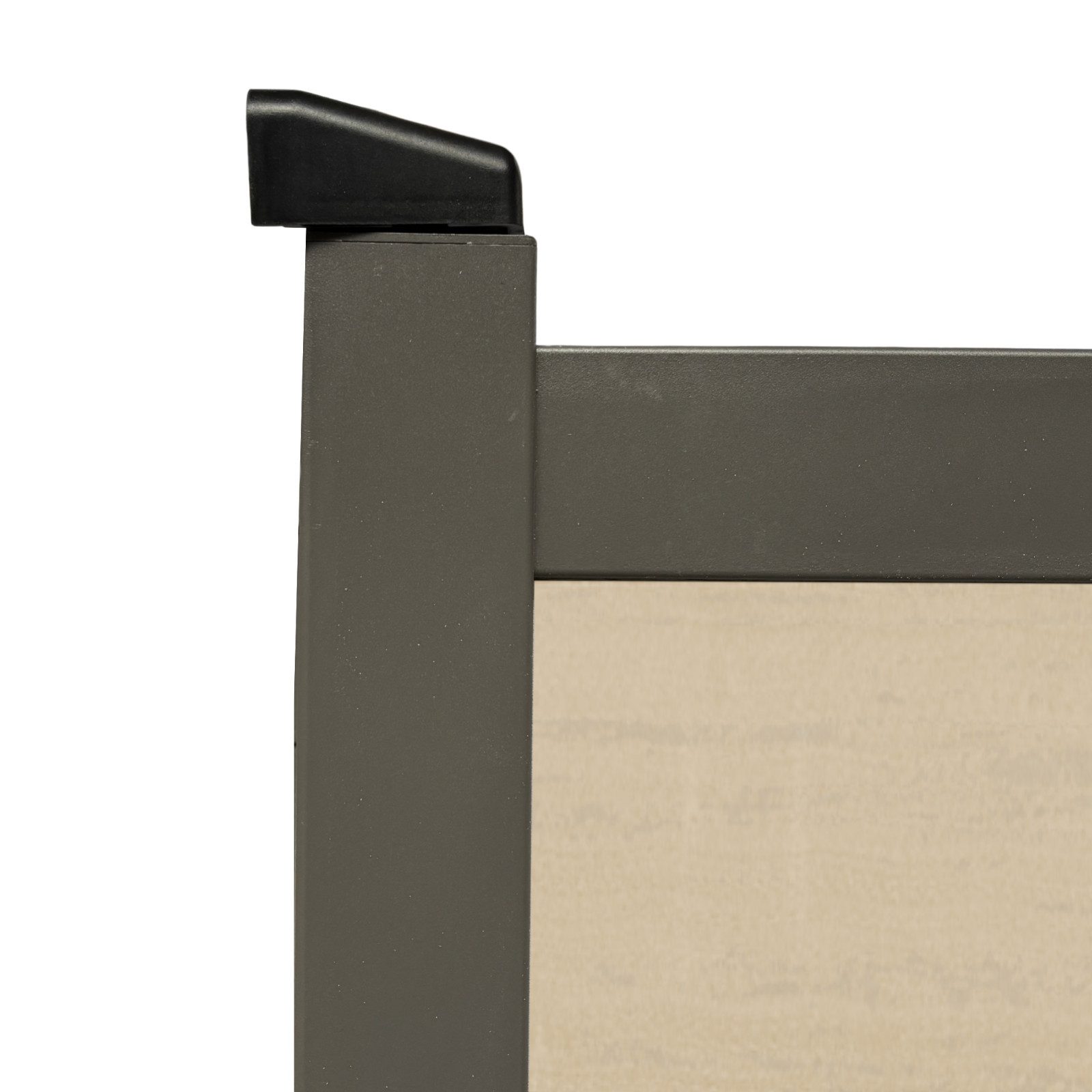 WPC Profi Zauneinzeltür Aluminium Garten Zaun Tor Gartentor Alu Sand Sandbeige 90X180 cm, (Komplettset, mit Befestigung, Schloss, Anschlagschiene)