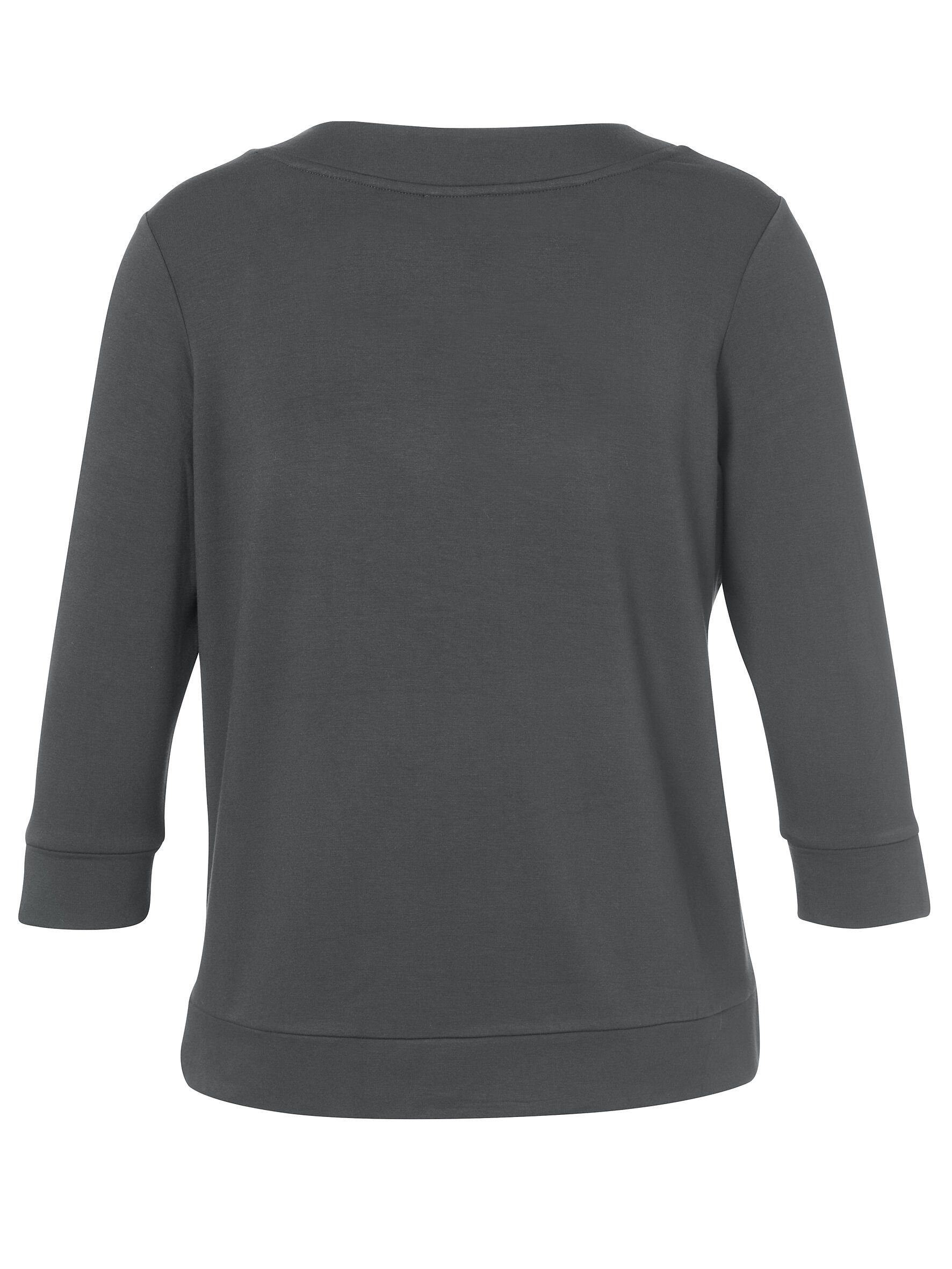 VIA DUE khaki APPIA Sweatshirt mit Glitzersteinen