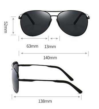 Fivejoy Sonnenbrille Herren Outdoor Sonnenbrille Pilotenbrille Polarisierte Sonnenbrille (1-St)