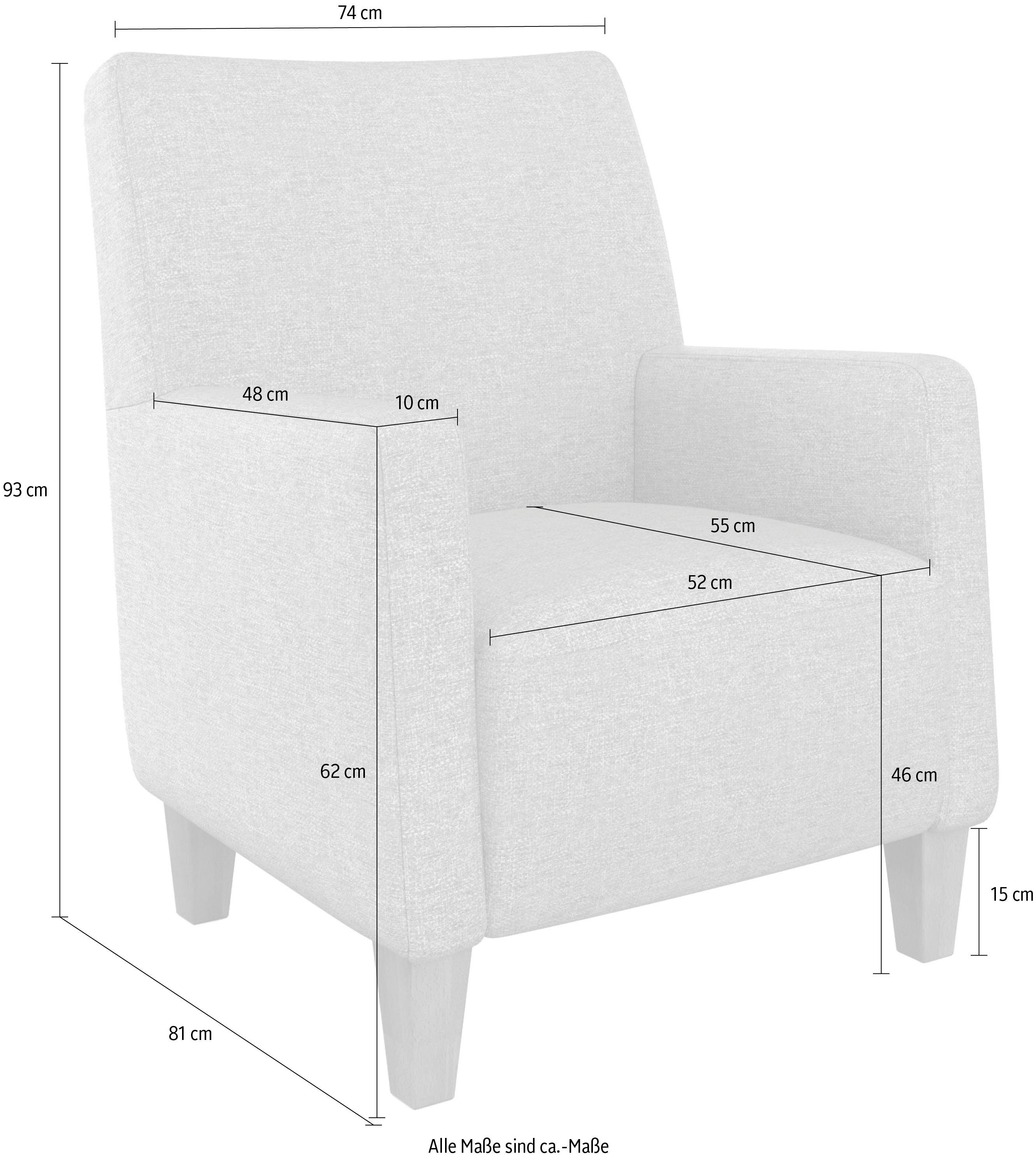 Federkern sit&more mit Sessel Bosse,