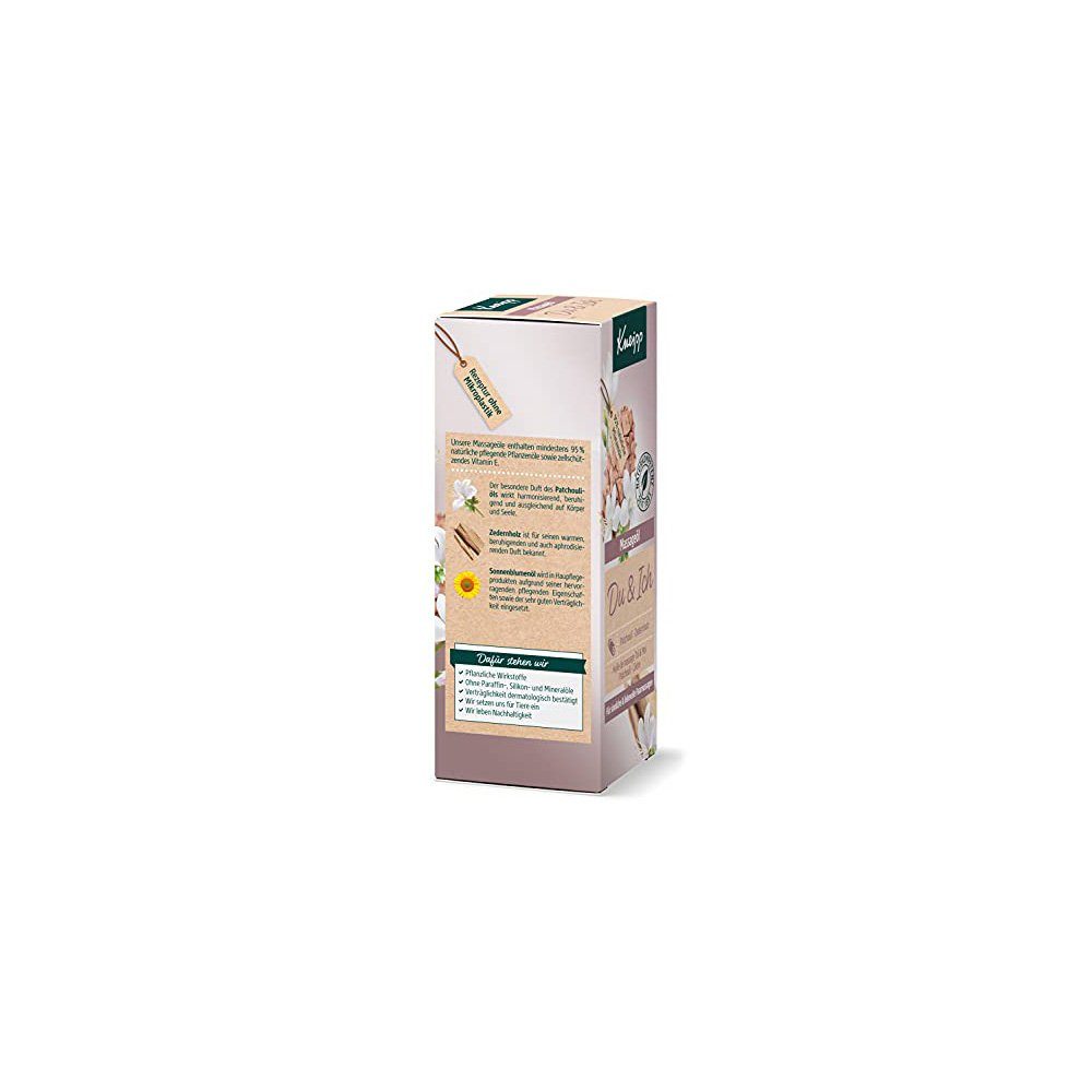 Kneipp Massageöl Massageöl Du und Ich, Patchouli und Zedernholz, 100 ml