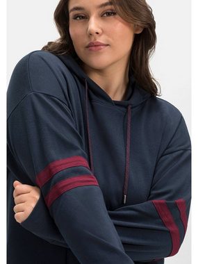Sheego Sweatshirt Große Größen mit Zierstreifen am Ärmel