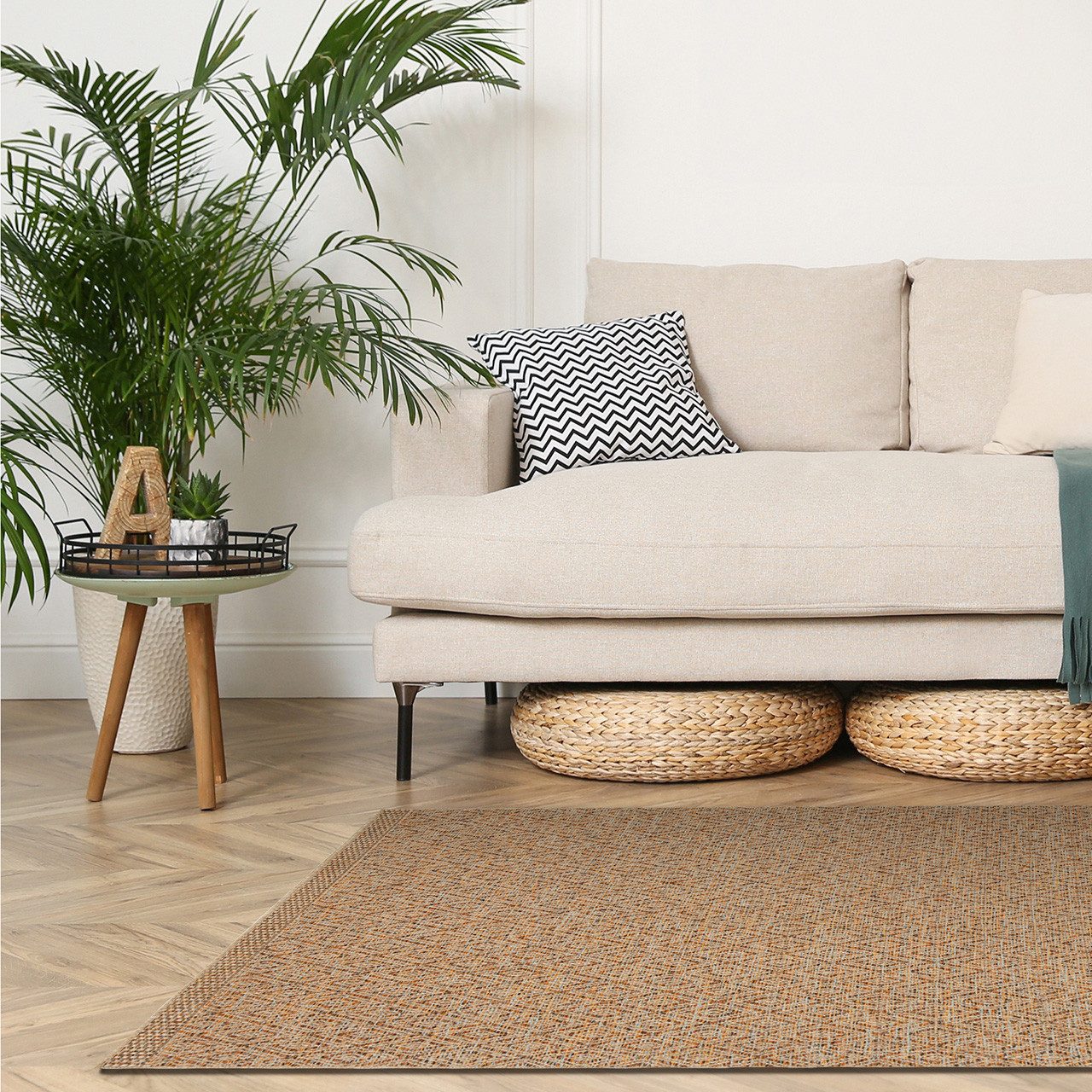ArtUniverse Outdoorteppich Samba Cinnamon 80 x 150 cm, 80x150, Höhe: 0,9 mm