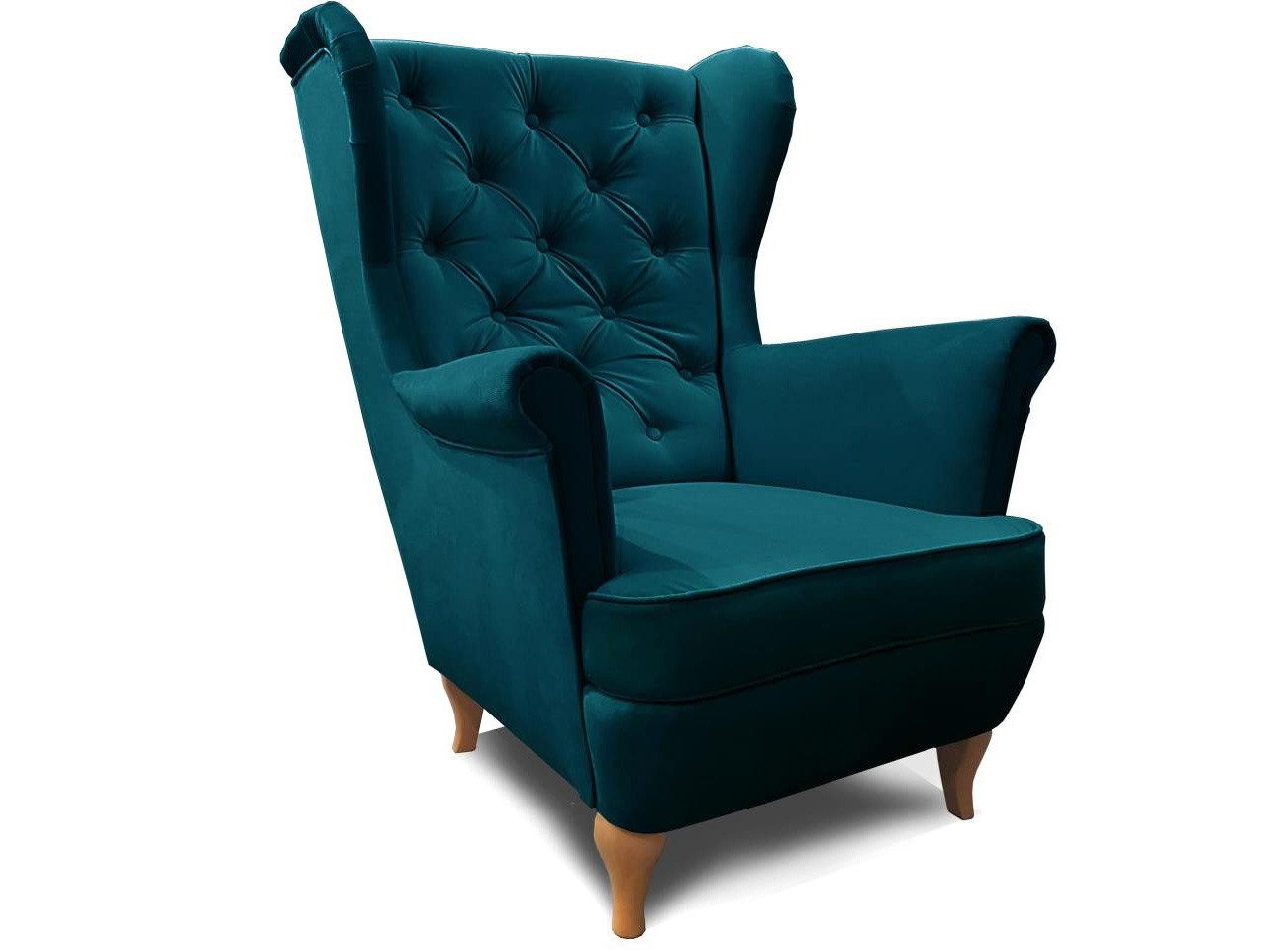 Beautysofa Ohrensessel Sessel FALCO Chesterfield Wohnzimmersessel Fernsehsessel
