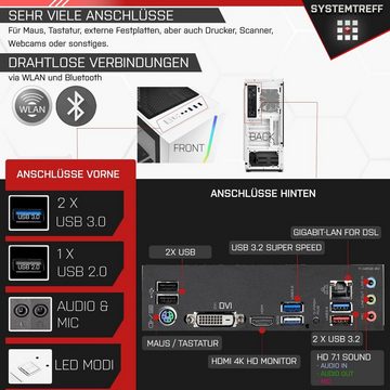 SYSTEMTREFF Gaming-PC-Komplettsystem (27", AMD Ryzen 7 5800X3D, GeForce RTX 3070, 16 GB RAM, 1000 GB SSD, Windows 11, WLAN)
