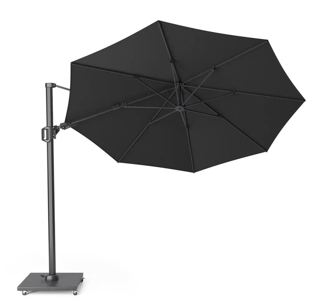 Thumbnail - Natur24 Ampelschirm Cartagena T2 Premium Ampelschirm 350 x 350 x 262 cm Polyacryl Schwarz