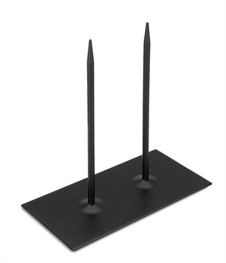 NaDeco Dekoobjekt Metallständer in Schwarz mit 2 Pins, Maße 20x10x20cm Objektständer