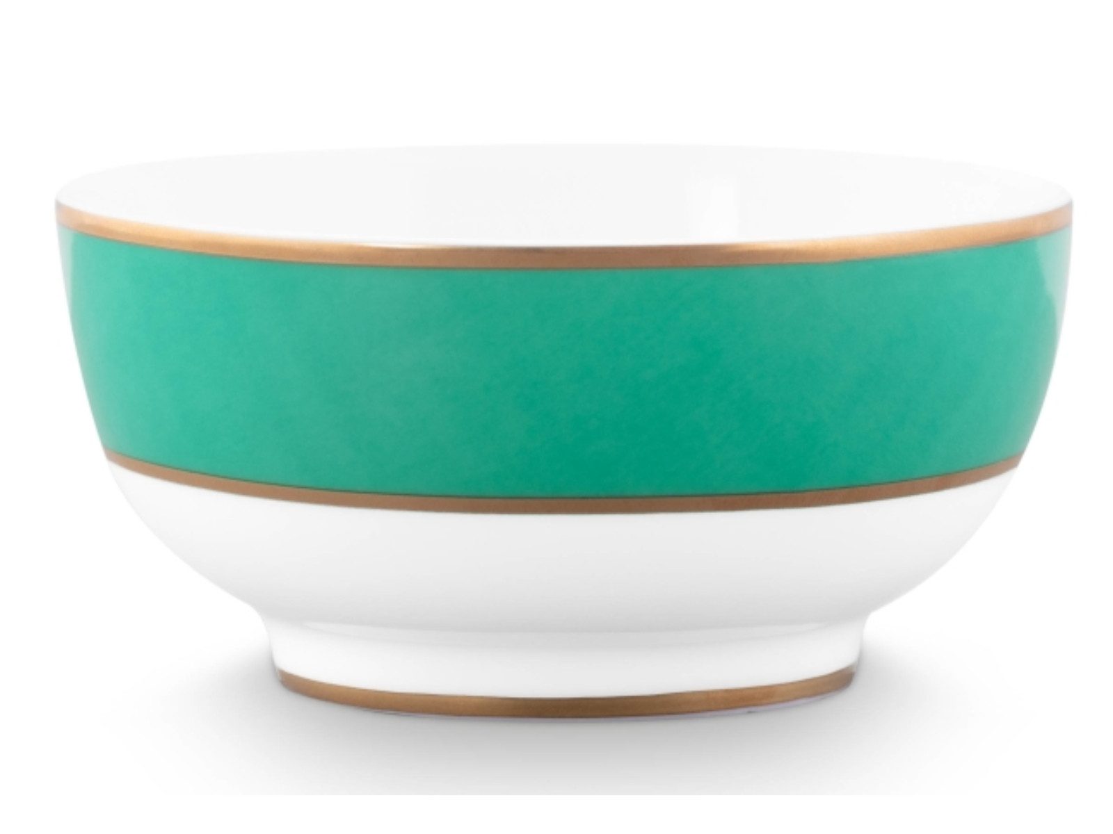 PiP Studio Schale Chique Bowl gold-green 12,5 cm, Bone China, (Schüsseln & Чаши), Bowl Pip Chique Gold-Green 12.5cm