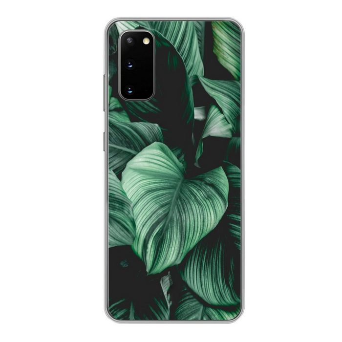 MuchoWow Handyhülle Dschungel - Blätter - Tropisch - Pflanzen - Natur Phone Case Handyhülle Samsung Galaxy S20 Silikon Schutzhülle