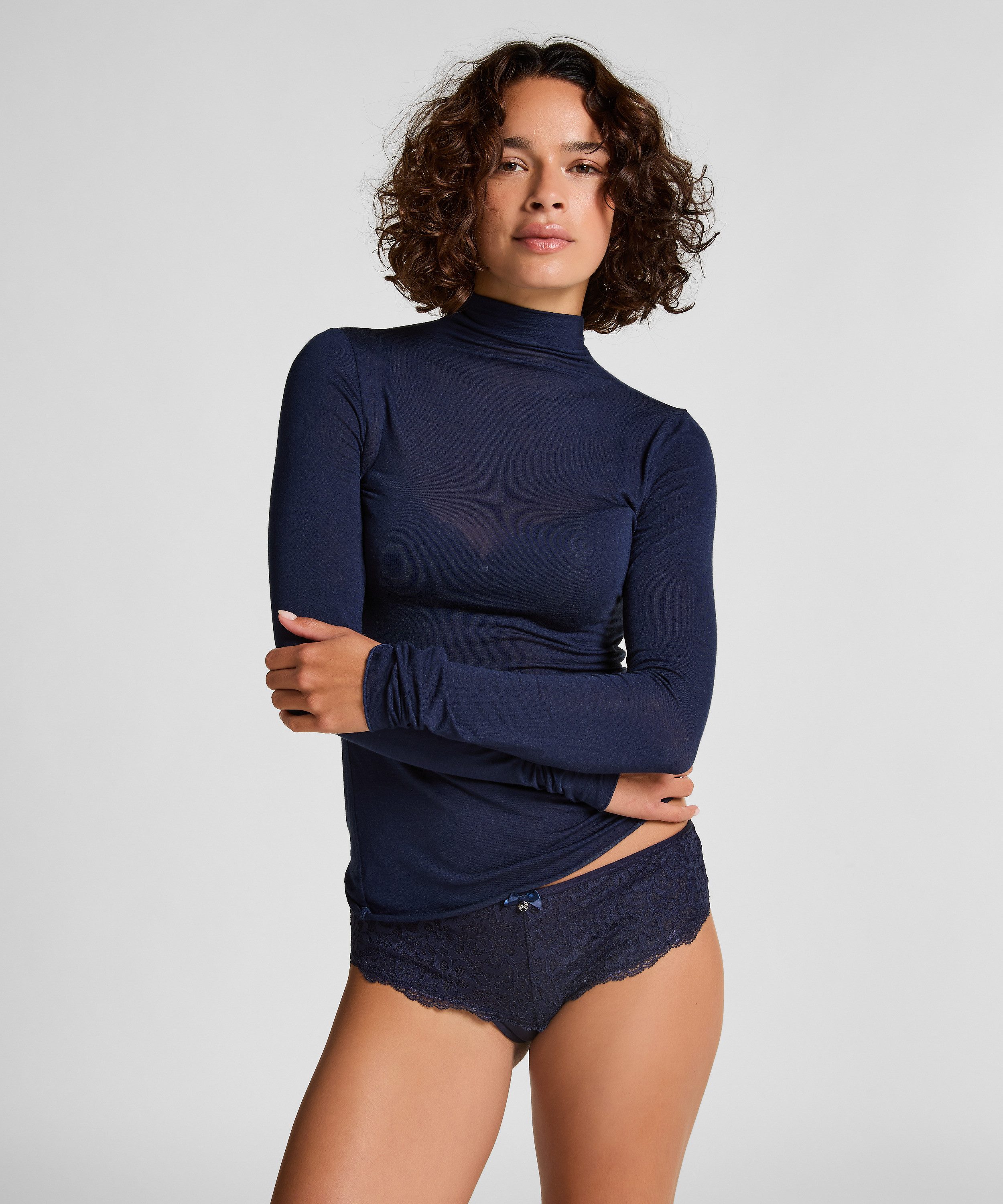 Hunkemöller Pyjama super soft Turtleneck shirt with Cashmere – Bild 3 von 5