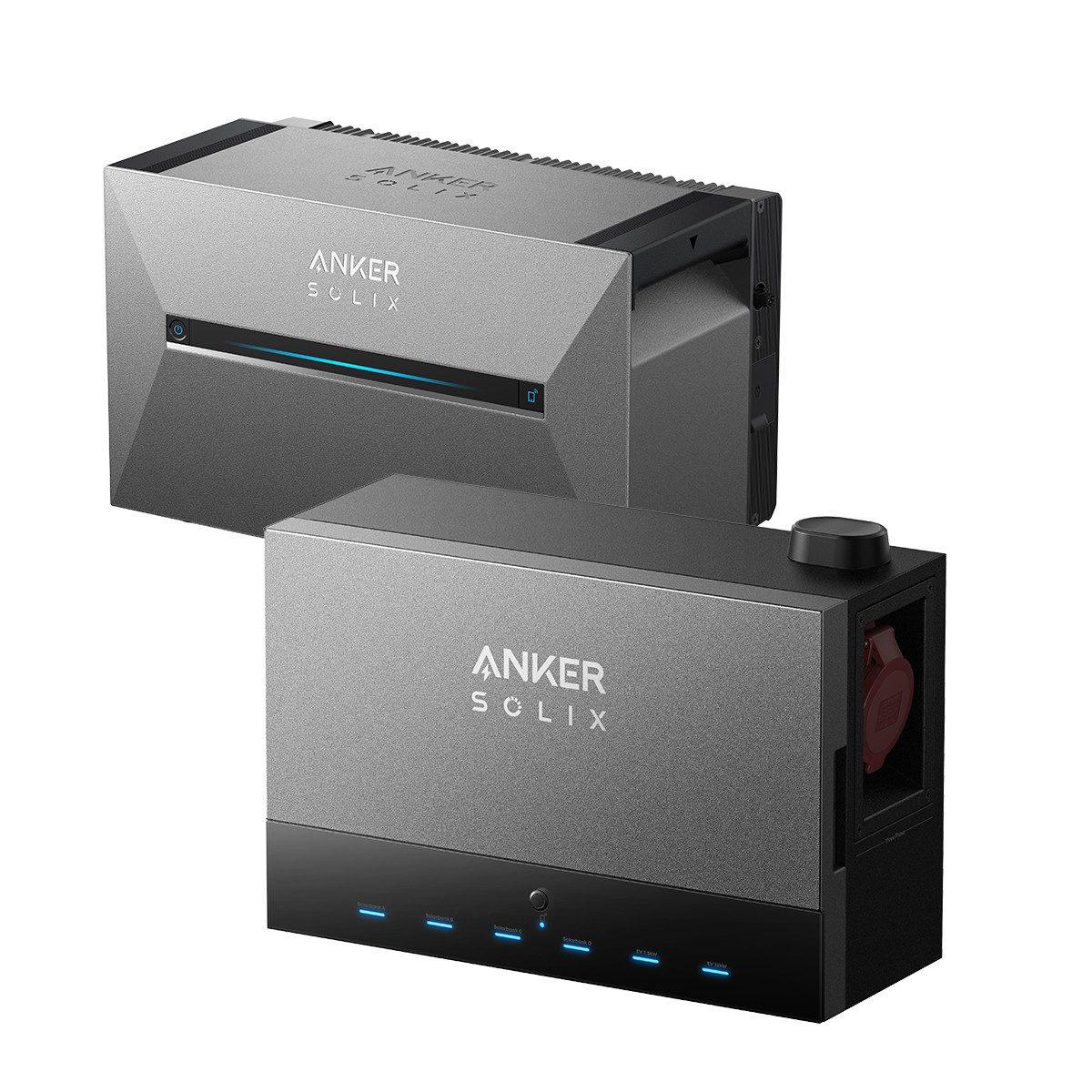 Anker Balkonkraftwerk Anker SOLIX Power Dock, kompatibel mit Solarbank 3 E2700 Pro, (mit 0x/1x/2x Anker SOLIX Solarbank 3 E2700 Pro (optional), Flexibel erweiterbar – kombiniere bis zu 4 Solarbanks