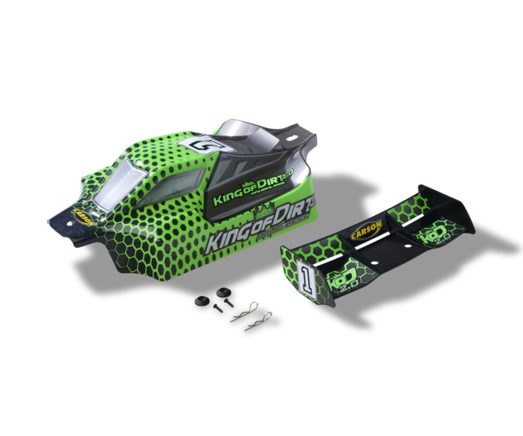 CARSON Carson 1:8 Karosserie-Set King of Dirt 2.0 BLgrün RC-Fernsteuerung