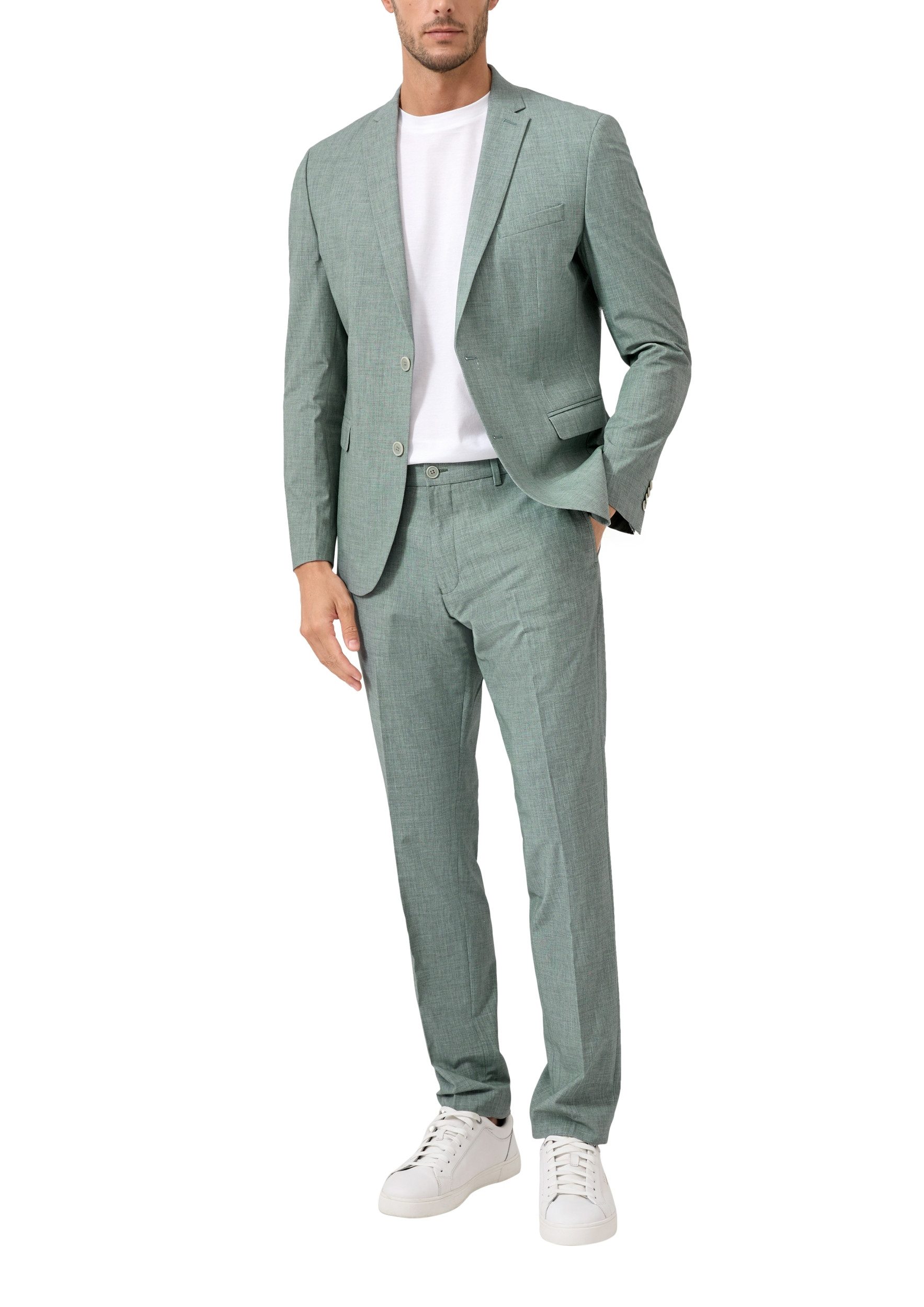 s.Oliver BLACK LABEL Baumwollsakko Indoor-Sakko – Bild 4 von 5