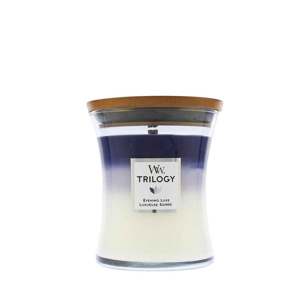 Woodwick Duftkerze Trilogy Evening Luxe Duftkerze mit Docht 275 g