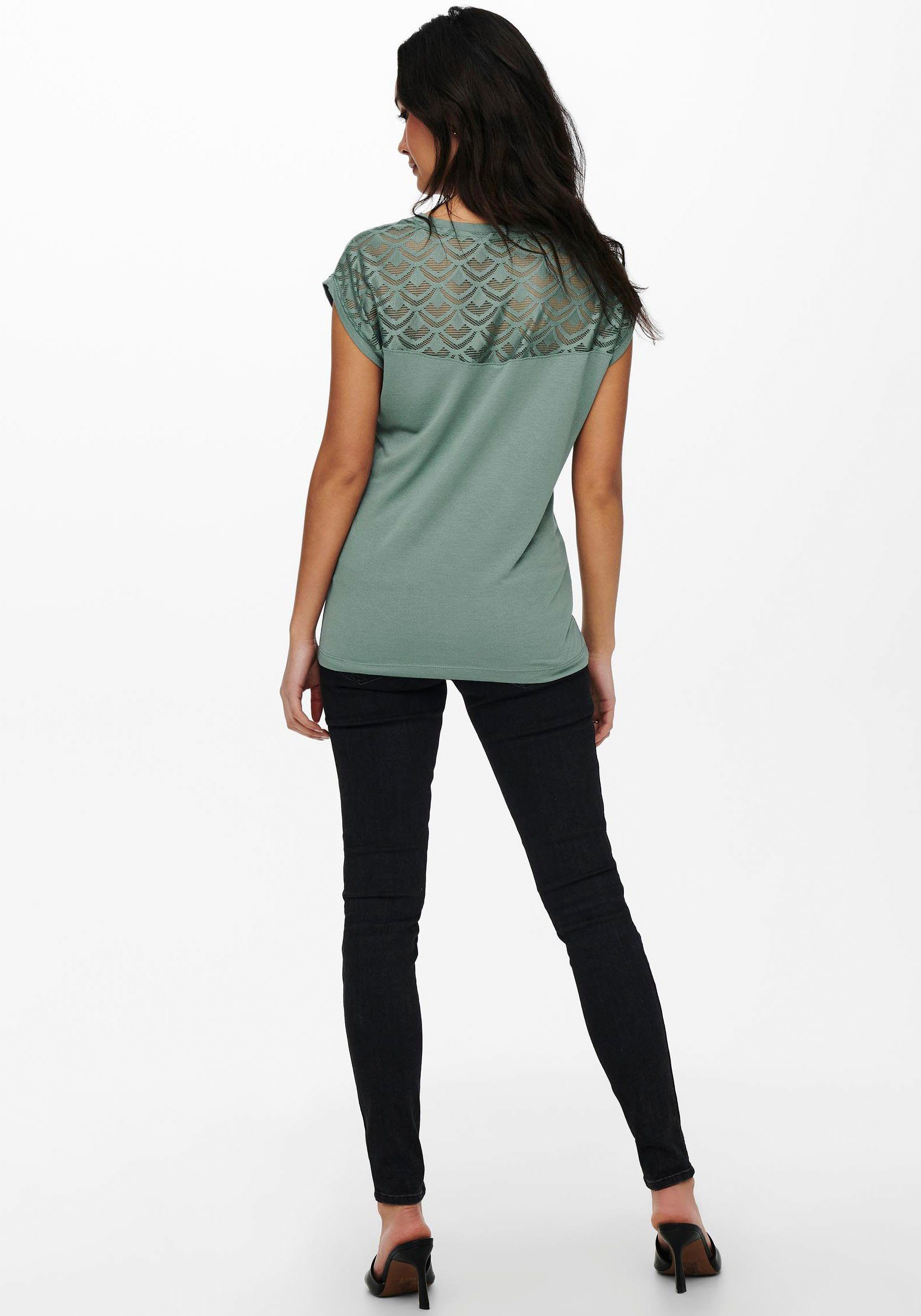 ONLY Spitzenshirt ONLNICOLE LIFE S/S MIX günstig online kaufen