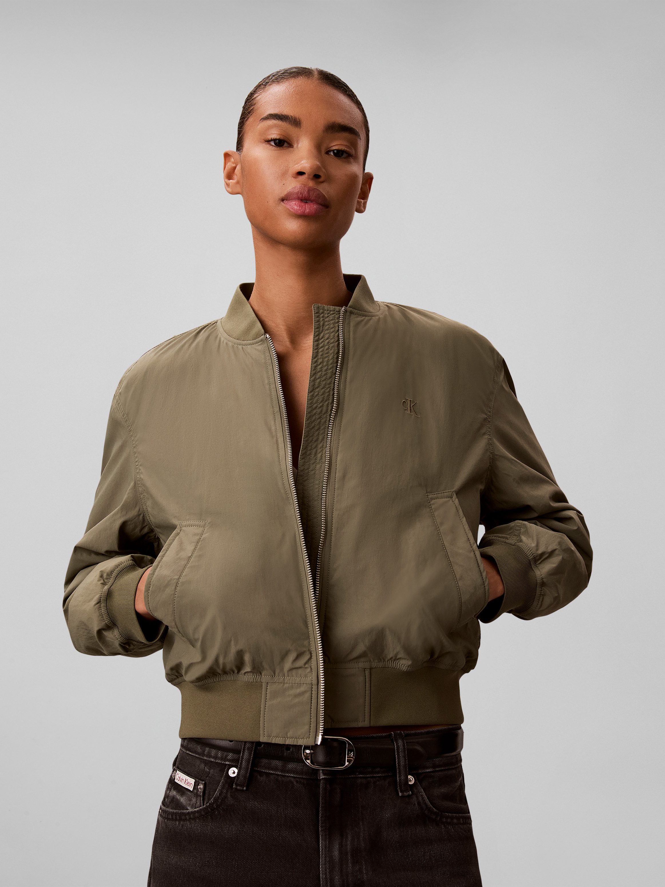 Calvin Klein Jeans Bomberjacke Regular fit mit Stehkragen