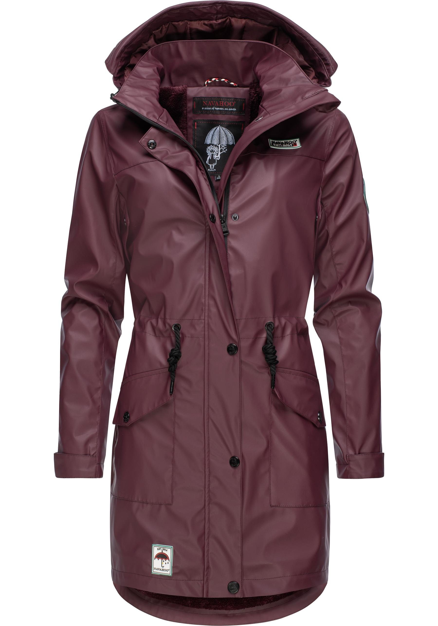 Navahoo Outdoorjacke Deike modischer Damen Outdoor Regenmantel