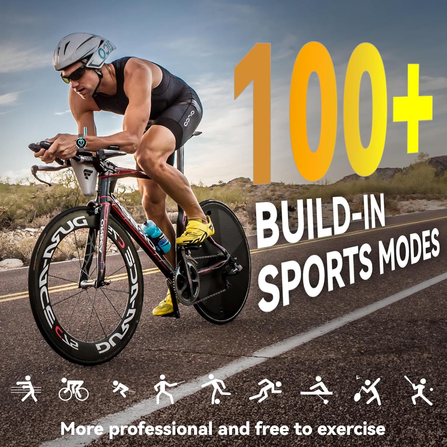 Zevelora Herren's Telefonfunktion Fitness-Tracker Smartwatch (1.39 Zoll, Android/iOS), mit 2 Uhrgürteln 100+ Sportmodi, Sportuhren für Android/iOS