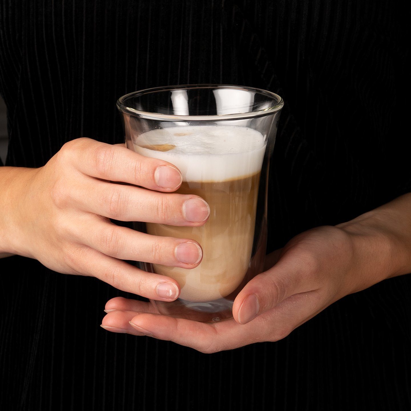 Chiato Latte-Macchiato-Tasse Latte-Glas 320 Glas CHiATO, ml, Doppelwandiges