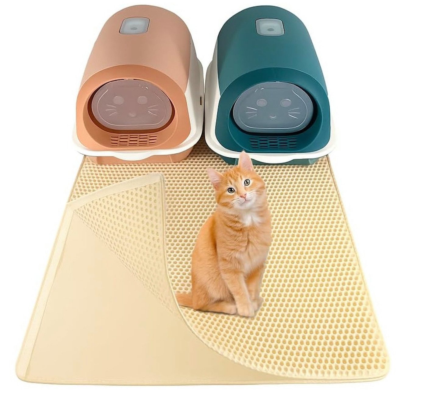 LINUMA Katzenstreu Katzentoilette Katzenstreu Matte Katzenstreumatte Katzenklo