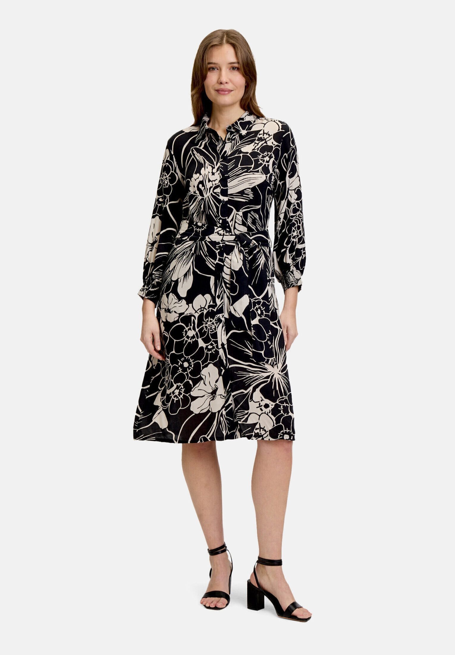 Betty Barclay Hemdblusenkleid Damen mit Bindegürtel Form
