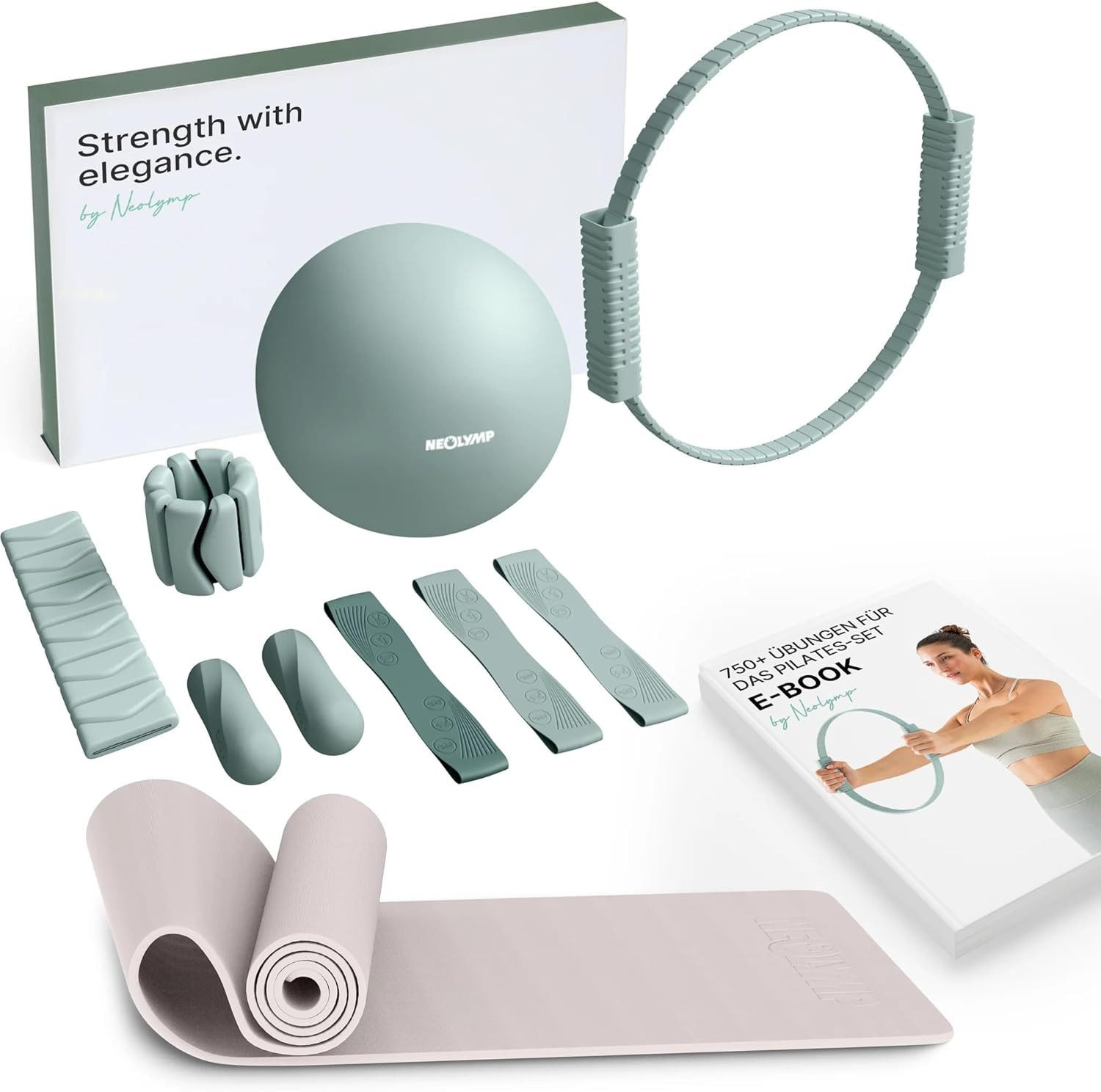 Pilates Set + Pilates Matte - Sky Blue