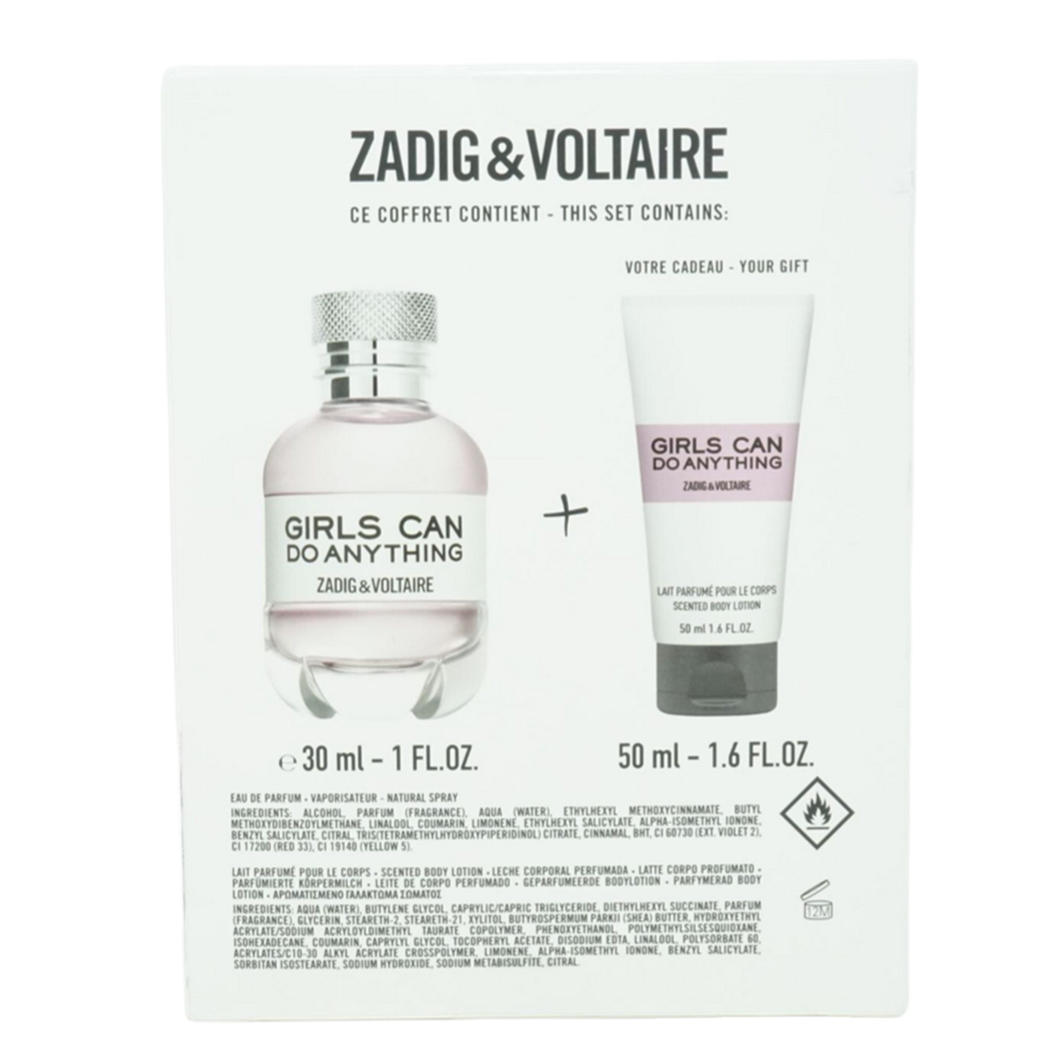 ZADIG & VOLTAIRE Eau de Parfum Zadig & Voltaire Girls can do anything Eau de Parfum 30ml+BL