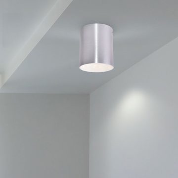 etc-shop LED Einbaustrahler, Leuchtmittel inklusive, Neutralweiß, Aufbau Leuchte Wohnraum Flur Alu Strahler im Set inklusive LED