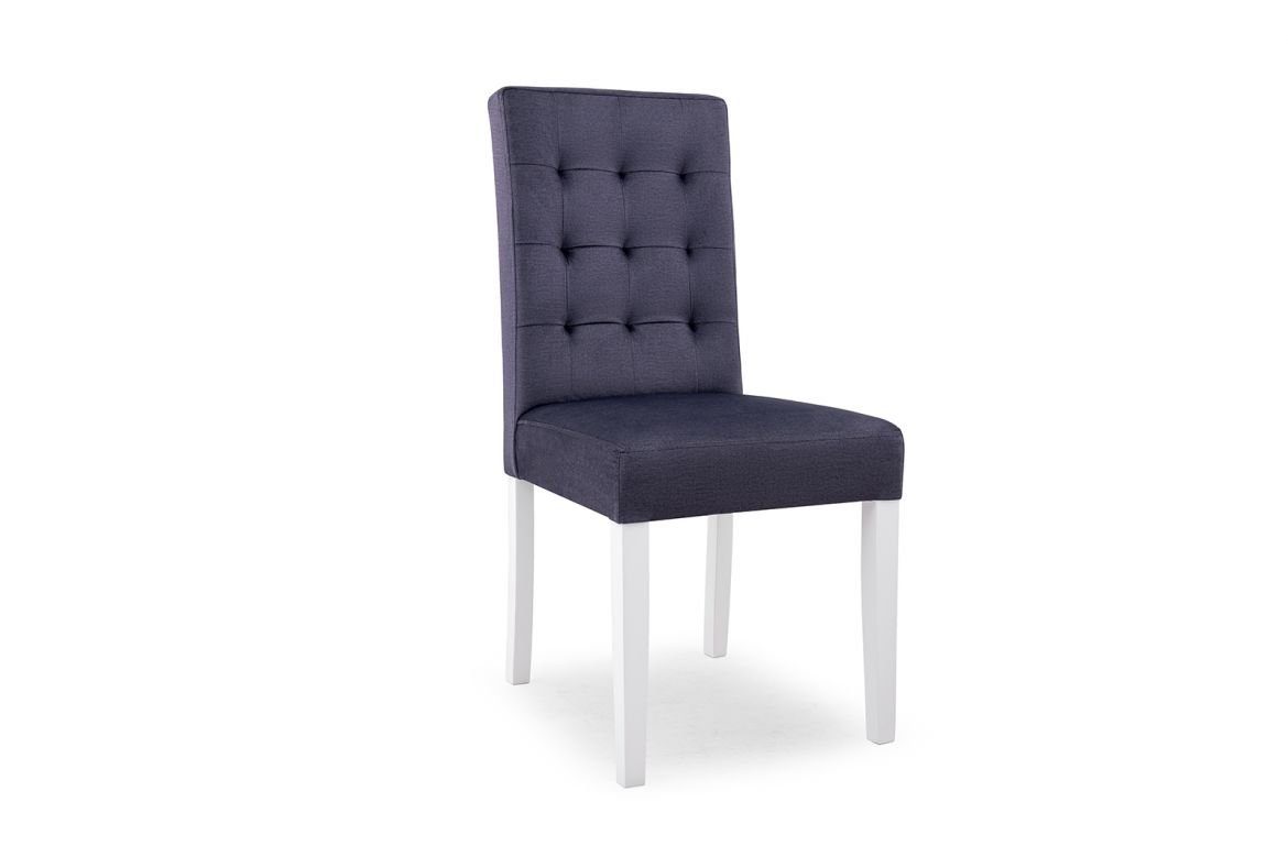 JVmoebel Polsterstuhl Stuhl Stühle Stuhl, Violett Esszimmerstuhl Design Lehnstuhl Sessel Chesterfield