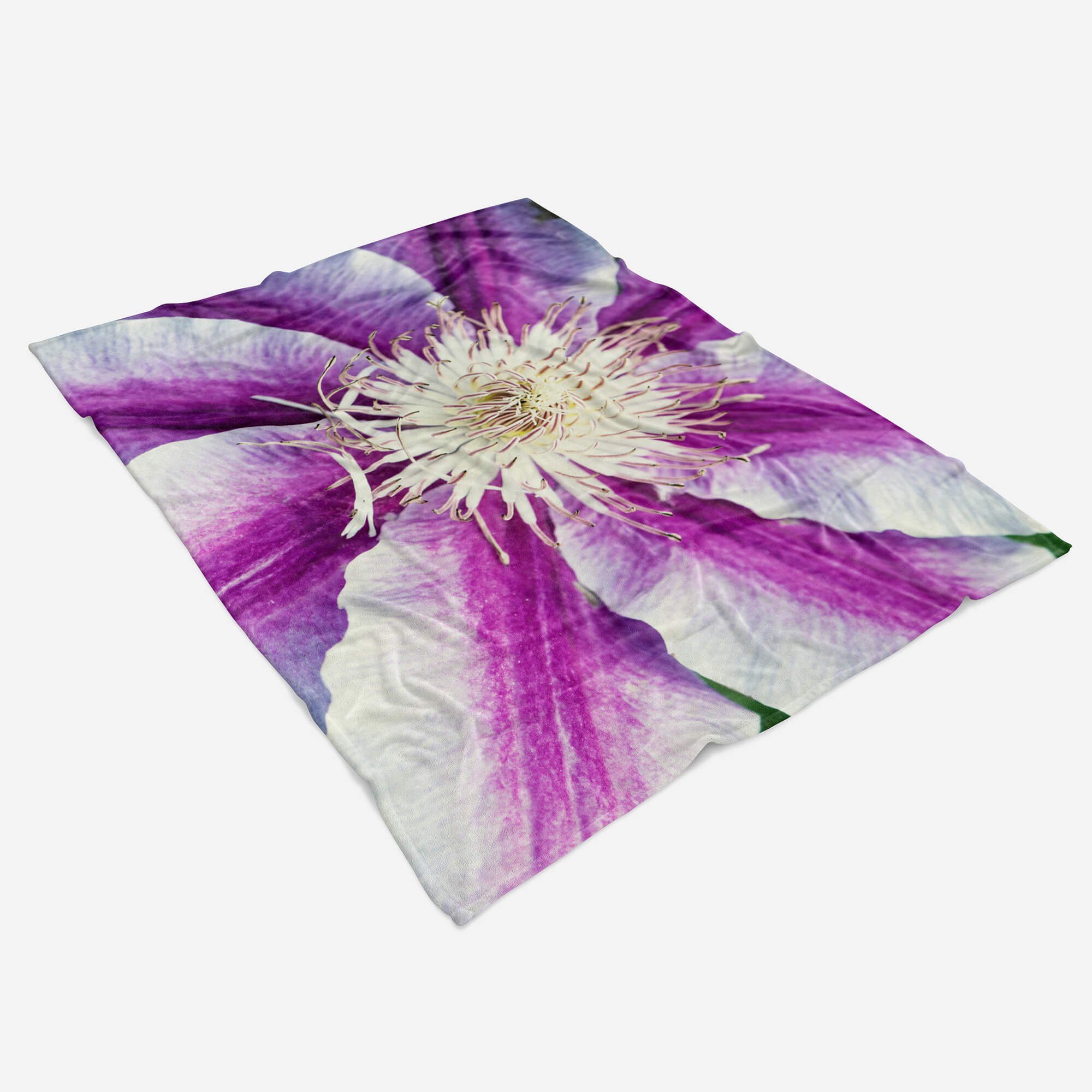 Fotomotiv Handtuch Nahaufnahme, Baumwolle-Polyester-Mix mit Handtücher Blume Handtuch (1-St), Saunatuch Art Sinus Kuscheldecke Strandhandtuch