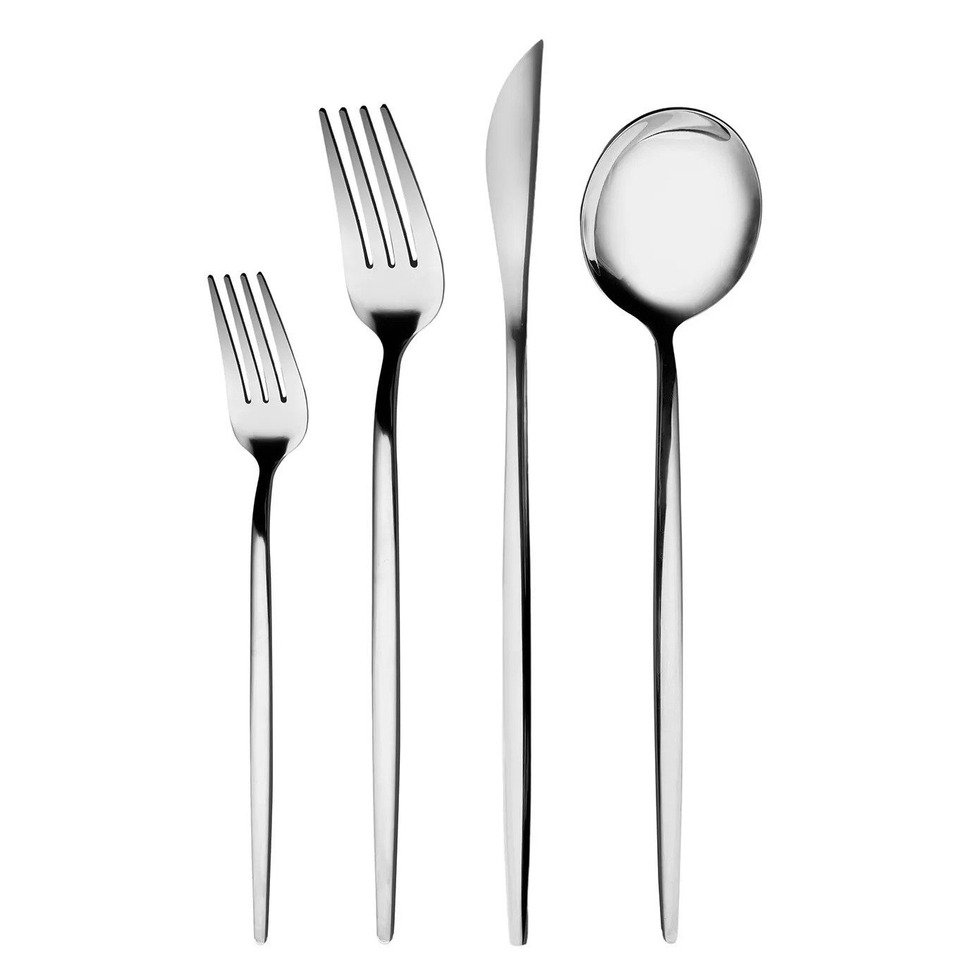 Karaca Besteck-Set Karaca Bella Edelstahl V2 24-tlg Besteckset 6 Pers. Silber