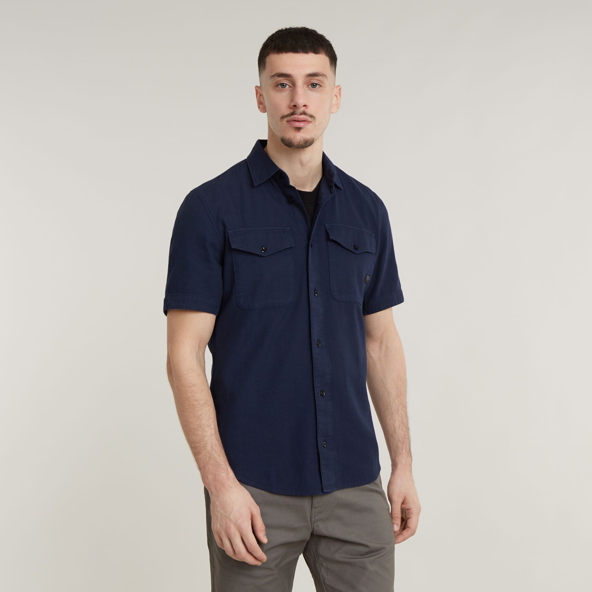 G-STAR Kurzarmhemd Marine Slim Shirt mit günstig online kaufen