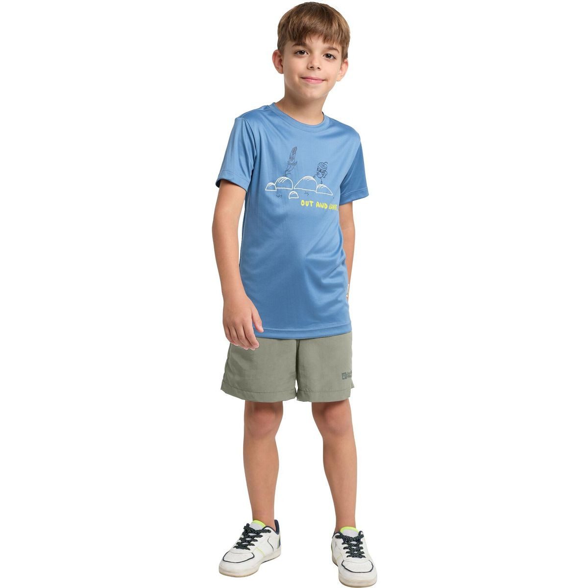 Jack Wolfskin Shorts SUN Shorts K Perfekte Wander-Shorts für Kinder mit UV-Schutz, schnell trocknend