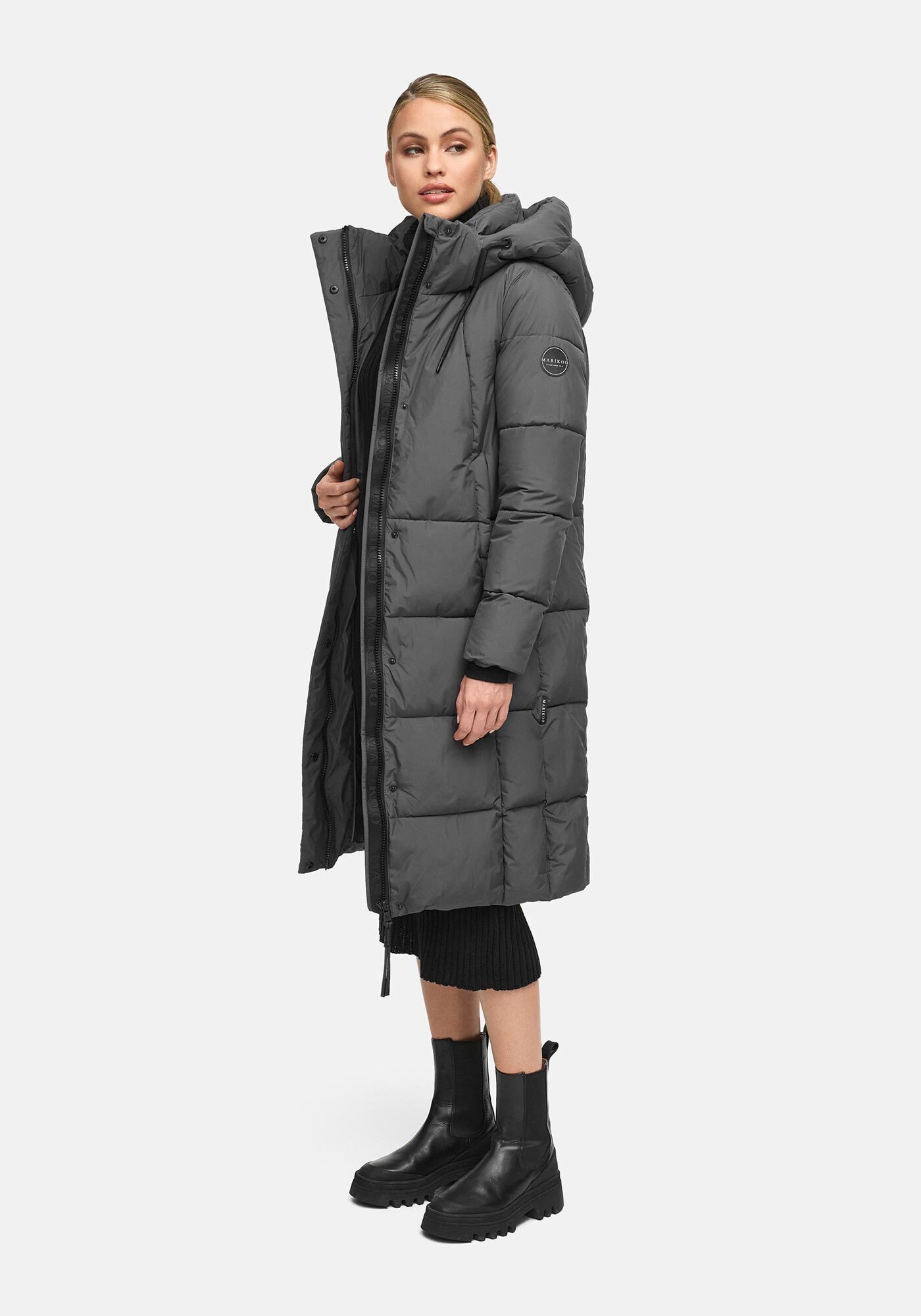Marikoo Winterjacke Chumanii Belüftungsschlitz mit Druckknopfverschluss günstig online kaufen