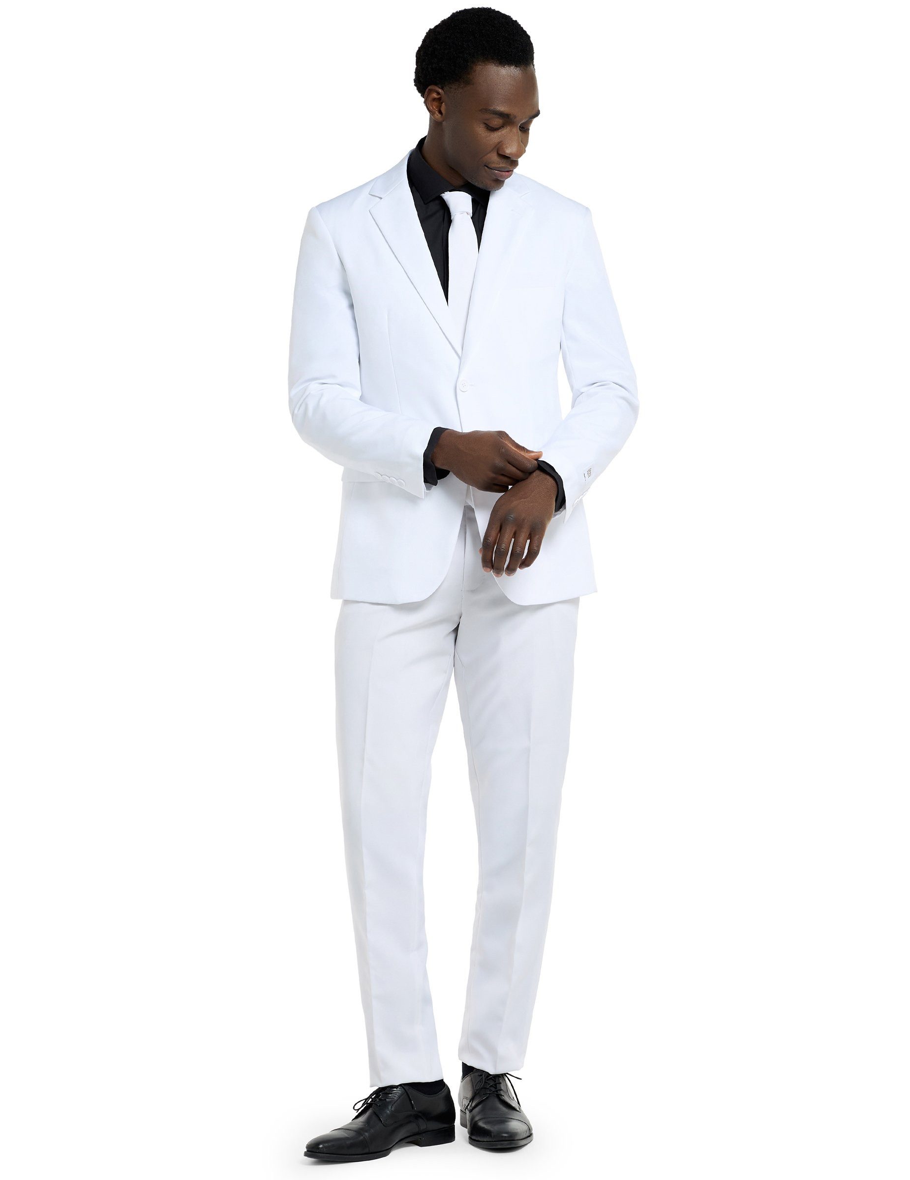 Opposuits Kostüm Opposuits Weisser Ritter Herrenanzug weiss