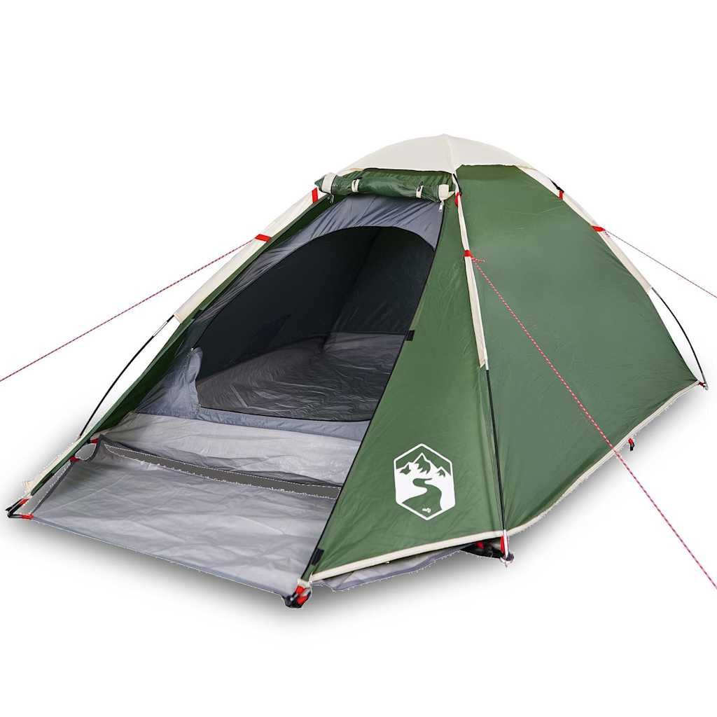 vidaXL Kuppelzelt Kuppel-Campingzelt 2 Personen Grün Wasserdicht, (1 tlg)