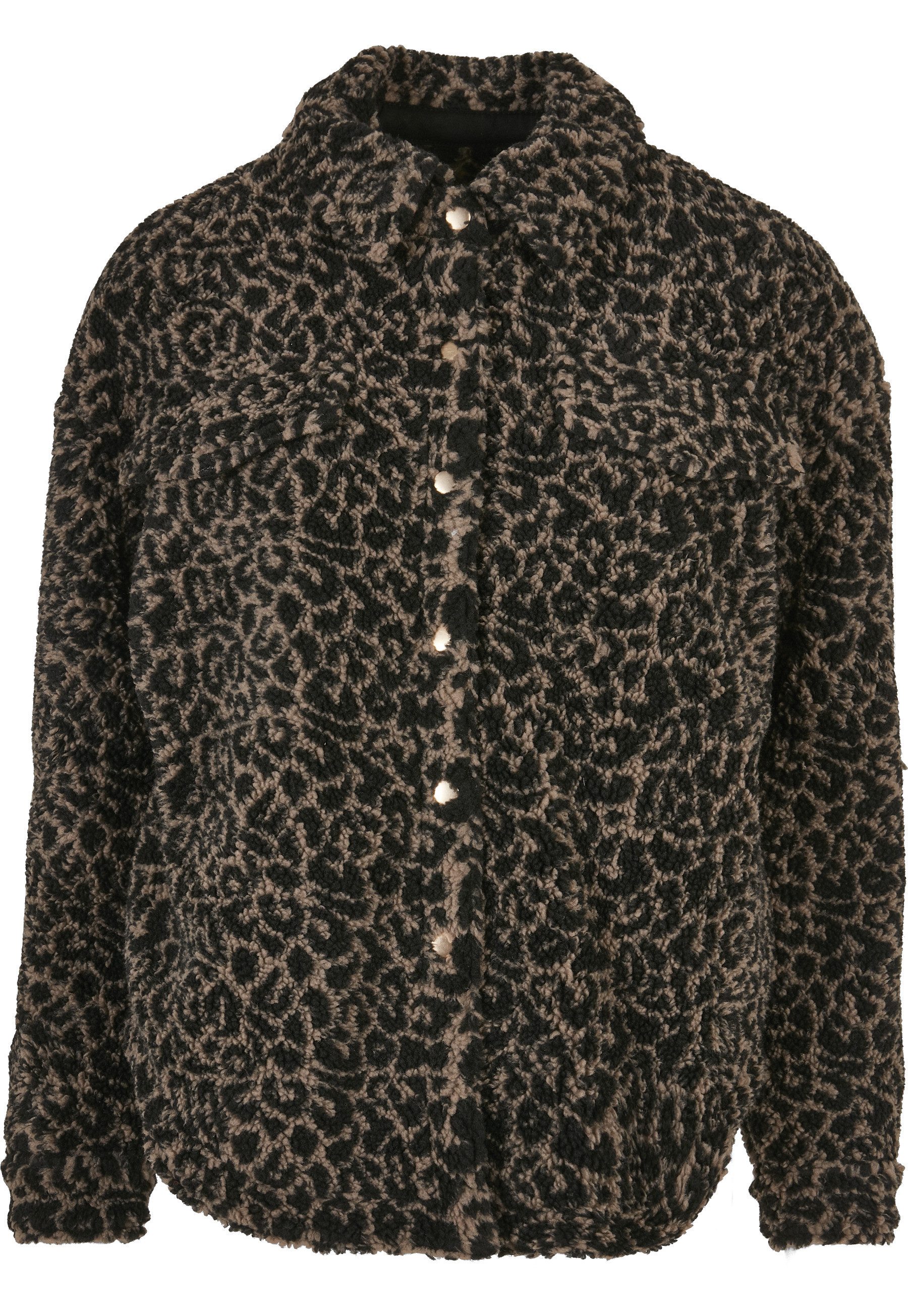 URBAN CLASSICS Langmantel Urban Classics Damen Ladies AOP Sherpa Overshirt