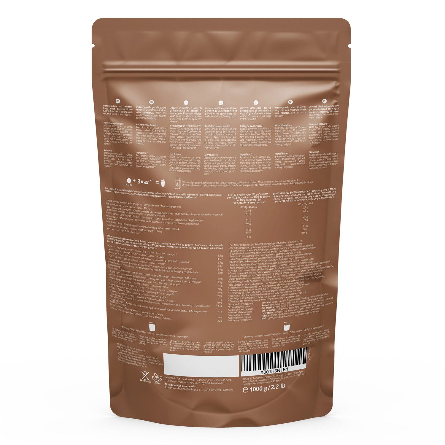 nutri+ Milk Away Protein (5 Sorten) Pulver, 1 er
